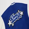 Amerikaanse brief handdoek geborduurd jas jas heren y2k straat hiphop retro honkbal uniform paar casual allmatch top 220810