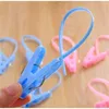 12 stks haken winddichte waskledingkledingwassertjes plastic wasklik draagbare bra sokken hanger haak quilt kleding clip hangende touw kleding pin 20220608 d3