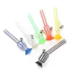2021 Acrylic water pipe 21CM stripe waterpipe filter smoke pipe accessory removable cleaning oil burner tobacco unique bong