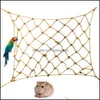 Parrot Bird Cage Toy Game Hanging Rope Climbing Net Swing Ladder Parakeet Hamster Aw Play Gym Toys Small Pet Drop Delivery 2021 Other Suppli