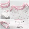 24pieces geboren baby rompers+broek+wanten+hoeden+sokken ingesteld 100%katoenen print unisex babymeisje jongenskleding sets 220509