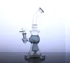 10 inches Hookah glass bong with cone perc bubbler Glass water pipe smoking CLASSIC green blue Grey colors option