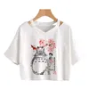 Totoro Studio Ghibli Harajuku Kawaii T Shirt Women Ullzang Miyazaki Hayao Tshirt Funny Cartoon T shirt Cute Anime Top Tee Female 220628