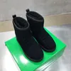 Fashion-Luxury Brand Woman Winter Warm Plush Boots Towel Bread Snow Boots Thick Sole Flat Shoes Slip On Top Fur Designer Pillow Boot