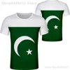 Pakistan T Shirt DIY Ücretsiz Özel İsim Numarası Pak T-Shirt Nation Flag İslam Arapça İslami PK Pakistan Arap Baskı Po Giyim 220702