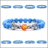 Bracelets De Charme Bracelet En Pierre Turquoise Bracelet Palmier Dragon Lion Hibou Armure Barbell Léopard Bouddha Skl Croix Carshop2006 Carshop2006 Dhjmd