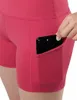 Vêtements de sport Shorts de sport pour femmes, pantalons de Yoga taille haute, de course à pied, de compression, de fitness avec poches latérales