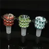 Shisha 14 mm 18 mm Heady Glasschieber Schüsselstücke Wig Wag Trockenkräuterhalter Schalen Glas Wasserpfeifen Ash Catcher Bubbler Dab Rigs