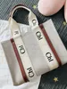 Luxe designer beroemde dameshandtassen WOODY Tote boodschappentas enkele handtas canvas mode PM Grote strandtassen reisgroothandel Crossbody Schouder Portemonnee Portemonnees