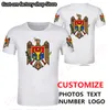 Moldavie t-shirt bricolage gratuit sur mesure nom numéro hommes t-shirt à manches courtes t-shirt lâche O cou été hommes vêtements 220620