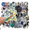 50 Pcs Outer Space Theme Stickers Decal For Luggage Snowboard Car Frie Car- Styling Laptop Astronaut GYH