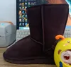 Moda L e U Combinação U5825 Mulheres Média Botas de Neve Pele de Ovelha Manter Botas Quentes Genuíno Couro Top Quality Belo Presente