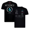 2021 logotipo personalizado do carro F1 em torno do pescoço de manga curta camiseta co-branded terno de corrida de verão Fórmula 1 fãs ferramentas plus size racing wor194E