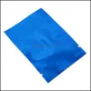 6x9cm синяя алюминиевая фольга вакуумная упаковка пакета сумки пищевые хранения открытыми верхней теплоснабжением герметичный герметичный милар уплотнительная доставка 2021 Home Организация