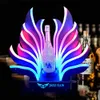 Peacock Tail LED Luminous Champagne Glorifier Display Bar KTV NightClub VIP Serving Tray Ace of Spades Bottle Glowing Presenter Wine Glorifier