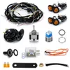 Kit de chifre de chifre de motocicleta de motocicleta Kit de chifre de motocicleta com chicote de chifre de motocicletas com chicote de fio para utv/atv/rzr can-am kawasaki pqy-cdd13