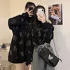 Bluzy damskie bluzy gotycka bluza kobiet motyl zabawny druk 2022 Autumn Fashion Tops High Street punk styl harajuku turtlen