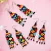 Dangle & Chandelier Women Bohemian Handmade Colorful Beaded Long Tassel Earrings Seed Bead Statement Ethnic JewelryDangle Odet22