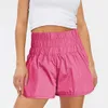 LU LU LIMÕES Lazer Duas Férias de Verão Peça Shorts Esportivos Divididos Anti Leve Roupa Interior Feminina Leggings Roupas de Academia Roupas de Corrida Fiess Calças de Yoga