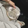 Kvällspåsar Transparent Jelly Pearl Clip Bag 2022 Summer Högkvalitativ PVC Women's Designer Handbag Chain Mini Shoulder Messenger