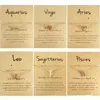 Meerlagige 12 Constellation Zodiac Anklet Gold Silver Summber Beach Letter voetketen voor vrouwen dames astrologische enkelband sieraden