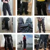 Joggers Spodnie dla mężczyzn dla mężczyzn swobodny hip -hop hit kolorowy kieszonkowy męski spodnie dresowe wstążki streetwearne spodnie technologiczne 220509