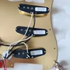 Обновление загруженного SSS Алюминиевая панель гитара Pickguard Желтый Seymour Duncan SSL1 Пикапы CTS POTS Сварная жгут