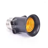 Lamp Holders High Quality 1 PC PBT Fireproof E27 Bulb Adapter Holder Base Socket Conversion With EU Plug 2022