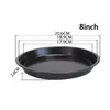 Bakken gerechten pannen 6/7/8/9/10 inch plaat ronde schotel pizza pan lade food grade carbon stalen non-stick mold bakken tool bakvorm