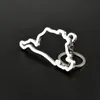 Keychains Universal Keychain Nurburgring Racewayr Spa-Francorchamps 보석 자동차 장식 키잉 체인 내부 액세서리 ENEK22
