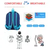 어린이 경량 인쇄 배낭 소년 자동차 세계 만화 학교 가방 어린이 방수 Bagpack 소녀 Bookbag Mochila 220707