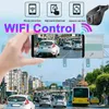 Whecune Hidden Car DVR DVR Cam Cam WiFi przednie i tylne obiektyw FHD P Recording App Kontrola Kontrola procesu jazdy J220601