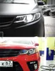 مصباح الرأس لـ Kia Forte LED المصابيح الأمامية 2009-2014 DRL DRL Turn Signal High Beam LED مصابيح النهار