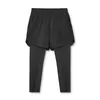 2 In 1 heren Jogger Fitness Shorts Workout Sports buitenshuis Running Sports lichtgewicht atletiekbroeken met zakken oefeningslijtage