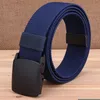 Ceintures hommes tissage ceinture mode couleur unie élastique Force toile unisexe extérieur décontracté et femmes boucle automatique ceintures