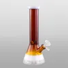 9,2-inch donkerbruine bekerbasis rechte buis waterpijp bong - verspreide downstem percolator, 14 mm vrouwelijk gewricht