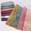 Fashion Muslim Hijab Luxury Embroidered Floral Cotton Linen Shawl Scarf Lady Long Pashmina Beach Women's Scarves