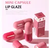 18 kleuren mini capsule lip gloss fluweel glazuur mist kleur non stick cup gladde matte capsule lippenstift waterdichte langdurige dames cadeau cosmetica 4,5 ml