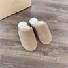 2022 Fashion Fluffette cotton slippers men women snow boots soft natural fur Classic UG fuzz slide casual warm indoor outdoor large size women's shoes EU35-45