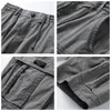 Mens Summer Cotton Army Tactical Cargo Shorts Fashion Khaki Multipocket Casual Short Pants Loose Shorts Men 220613
