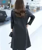 Vinter höst mode 150 kg 8xl stor storlek kvinnor fast färg pu läder rockar kvinnlig koreansk stil långärmad lös loss jackor l220728