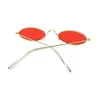 Fashion Steampunk Sunglasses for Men Women Small Frame Designer Punk Style Oval Eyewear UV400 Outdoor Narrow Tiny Sun Glasses with277K