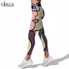 Femmes Leggings Coloré Art Abstrait Imprimer Taille Haute Élasticité Legging Casual Femme pour Fitness En Plein Air Pantalon De Jogging W220617