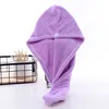 200 pcs/lot Microfibre Douche Cheveux Séchage Wrap Serviette À Séchage Rapide-Cheveux Chapeau Cap Serviette De Bain-Douche Séchage-Wrap Turban Tête SN4502