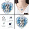 Pendentif colliers pendentifs bijoux été mignon animal série Schnauzer chien cristal verre femmes collier Swe Dhoxt