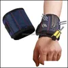 Other Hand Tools Home Garden Wholesale Magnetic Wristband Pocket Belt Pouch Bag Screws Holder Holding Magnetics Bracelets Practical Strong