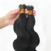 Body Wave Nano Rings Human Hair Extension Machine Remy Micro Pärlor Ring Hårförlängningar Brasilianska hårstrån kan dyed9679609