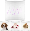 Impression thermique Blanc Sublimation Taie d'oreiller Blanc Oreiller Couvre Coussin OEM 40X40CM 45*45cm Sans Insert Traversin Oreiller 5pcs