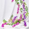 Decorative Flowers & Wreaths Top Quality Artificial Flower String Cane 8 Colors Available Arch Door Rattan For Wedding Home Decoration 100 P