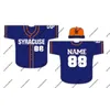 Xflsp GlaC202 Syracuse Orange NCAA College Baseball Jersey voor Heren Dames Jeugd Dubbel gestikt Naamnummer Hoge kwaliteit Mix Bestel